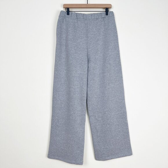 New Selected Femme Wide Leg Sweatpants Fleece Cozy Slouchy Oversized Loose Long - Picture 10 of 14